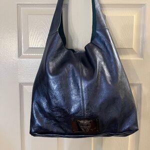 Sharif Leather Hobo Bag